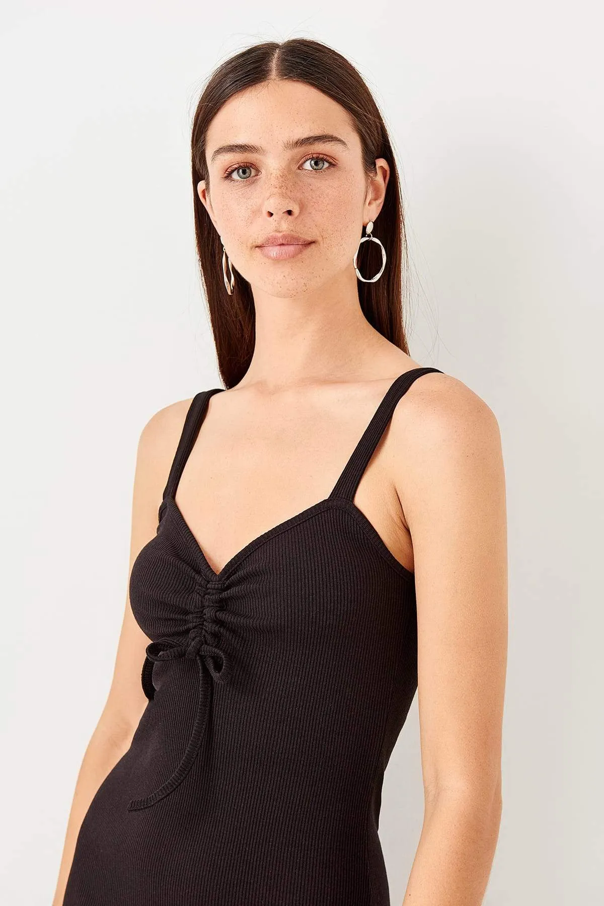 11555 Black Knitted Dress