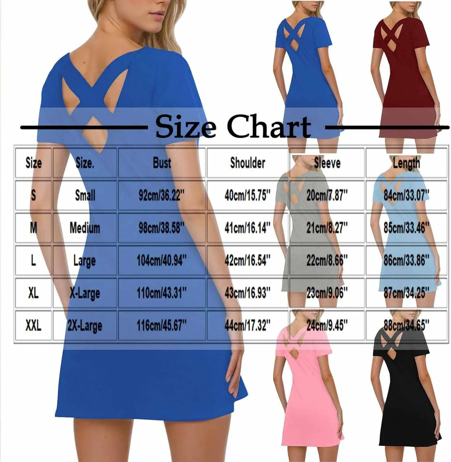 2025 Women Casual Striped Criss Cross Short Sleeve T Shirt Dress Summer Elegant Solid Mini Dresses Vacation Sundress