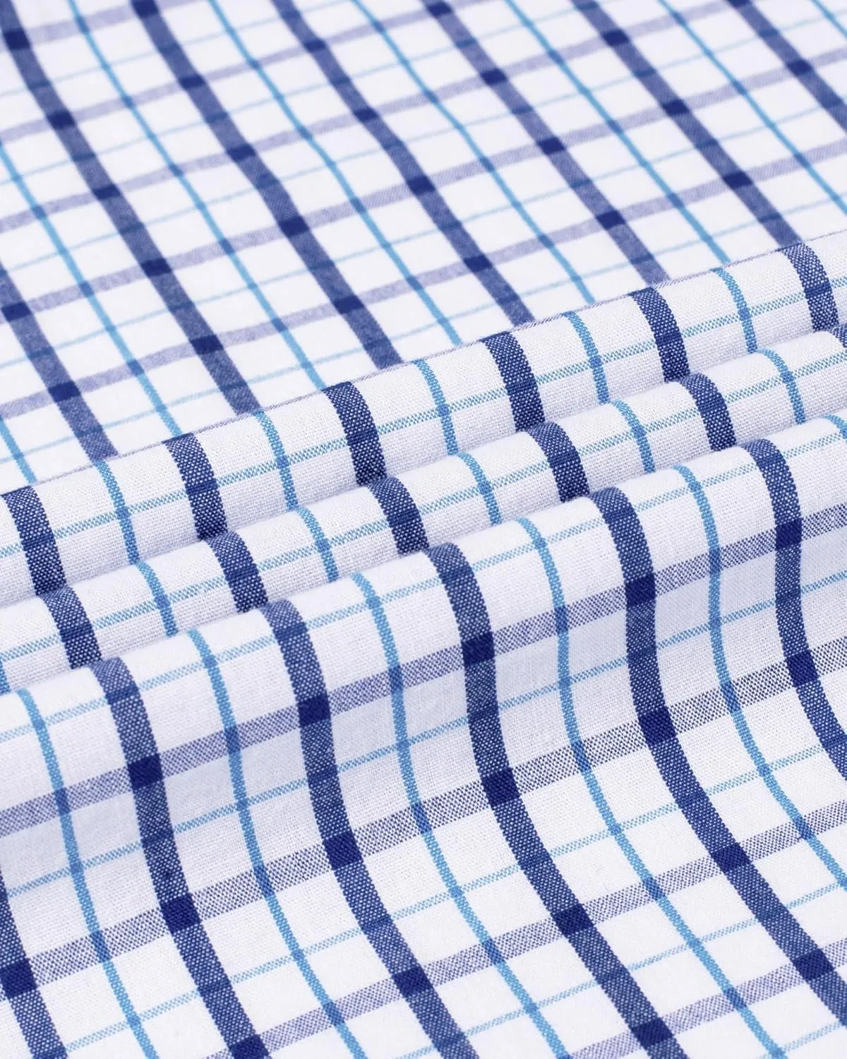 Alimens & Gentle Men's Plaid Button Down Shirts Cotton Long Sleeve Dress Shirts Regular Fit Gingham Shirts