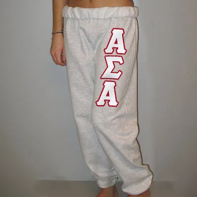 Alpha Sigma Alpha Sorority Sweatpants - TWILL