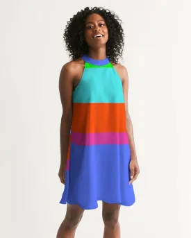 Bahama Colorblock Halter Dress