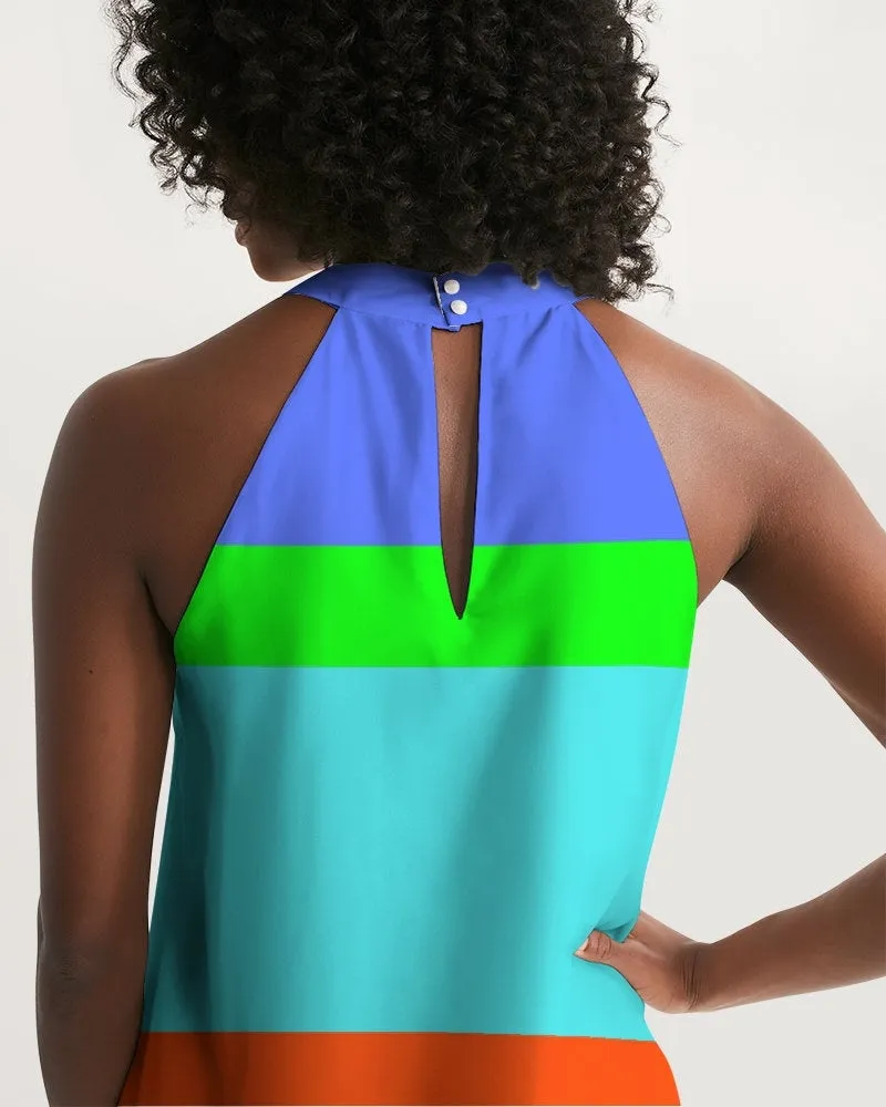 Bahama Colorblock Halter Dress