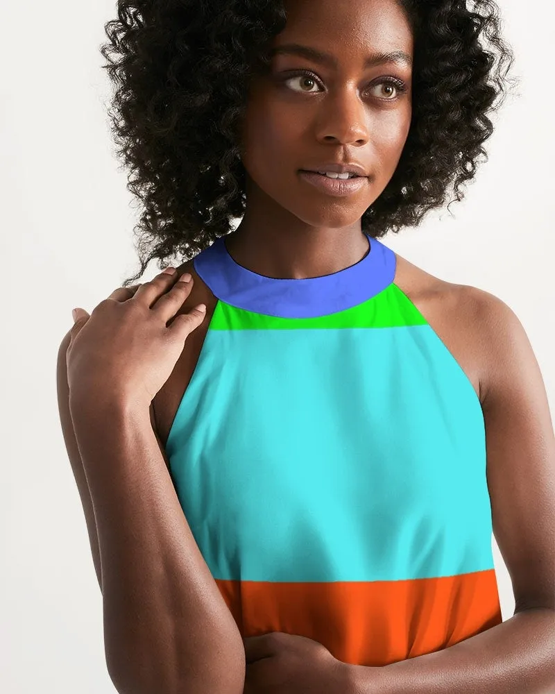 Bahama Colorblock Halter Dress