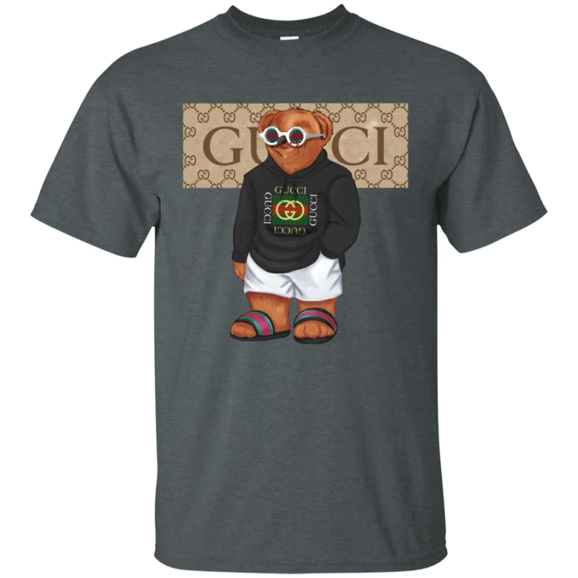 Best Gucci Bear Style Fashion T-shirt Men Cotton T-Shirt