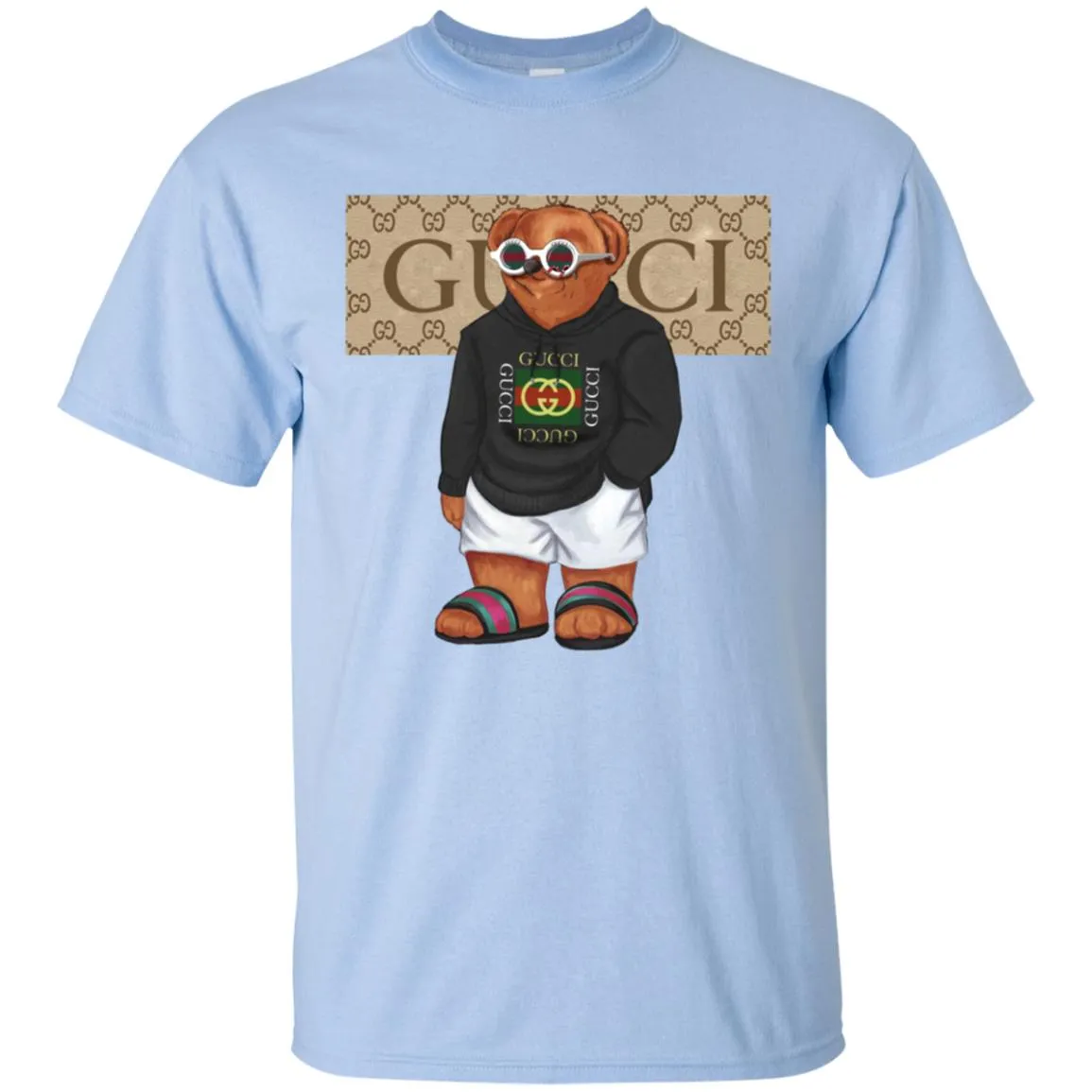 Best Gucci Bear Style Fashion T-shirt Men Cotton T-Shirt