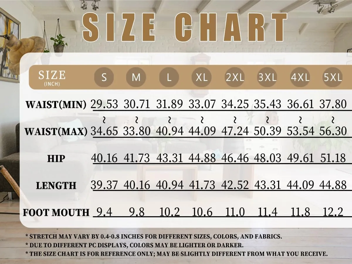 Cargo Sweatpants for Men Fleece Plus Size Hiking Joggers with Pockets Casual Open Bottom Baggy Athletic Pants