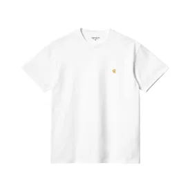 Carhartt WIP Chase T-Shirt - White/Gold