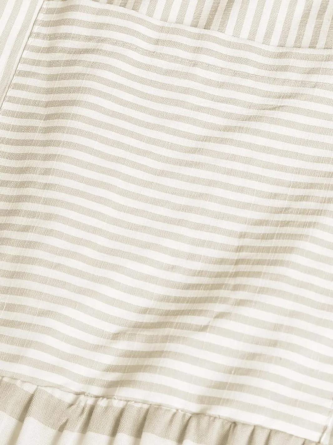 chouyatou Women's Loose Fit Cotton Dress Oversized Striped Printed Long Sleeve Tunic T-Shirt Dress