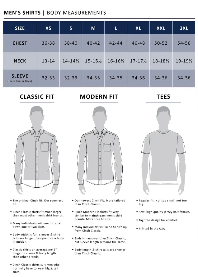 Cinch Mens Geometric Print L/S  Button Down Western Shirt - Light Blue - MTW1105761