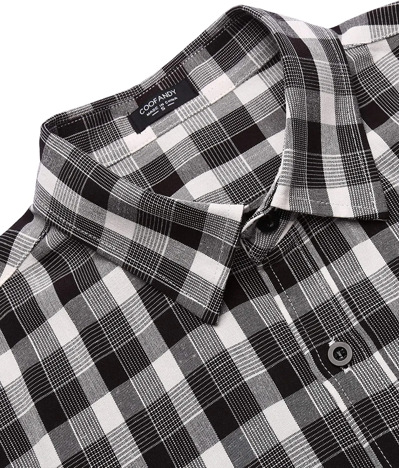 Classic Short Sleeve Plaid Cotton Shirts with Pocket (US Only)
