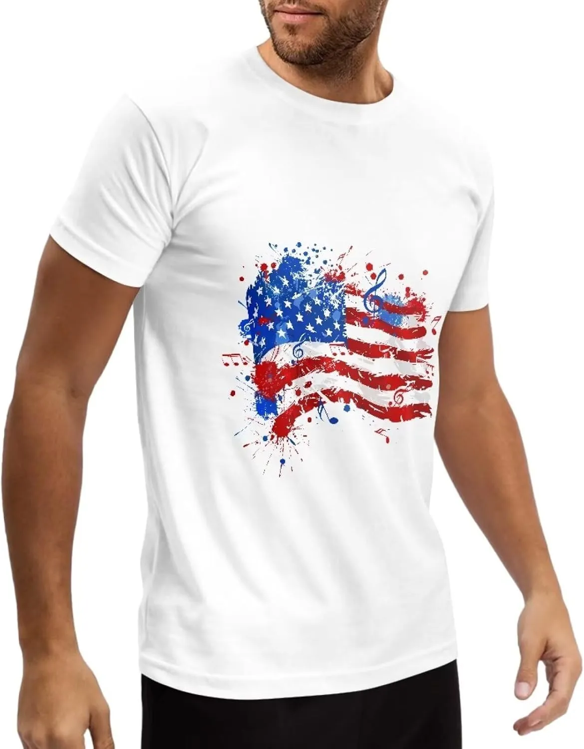 Cozeyat Men's T-Shirts Cotton Crew Neck Tees Short Sleeve Tee Shirts Size S - 5XL