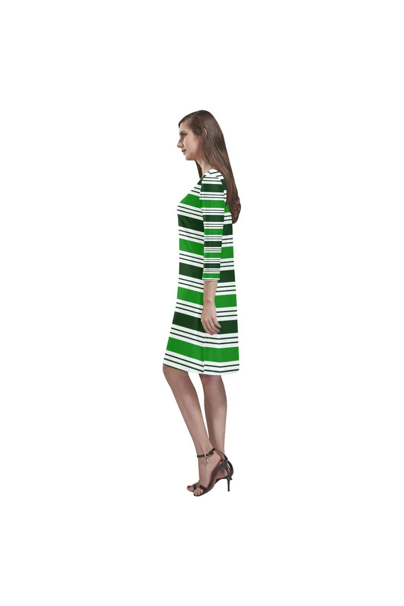 Green Mach Rhea Loose Round Neck Dress