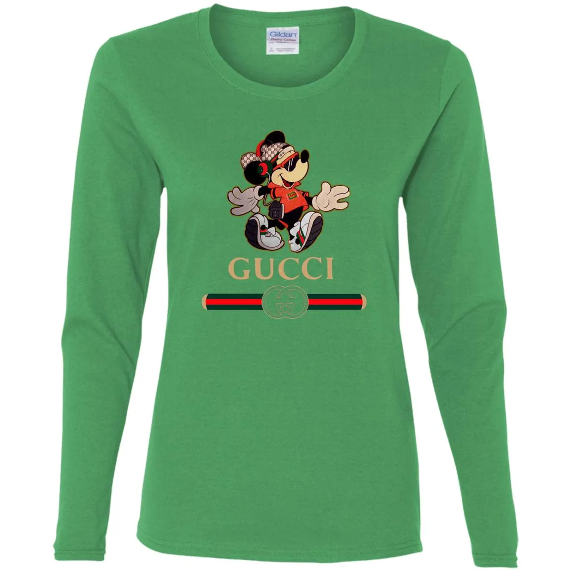 Gucci Mickey Fashion Stylelist Music T-shirt Women Long Sleeve Shirt