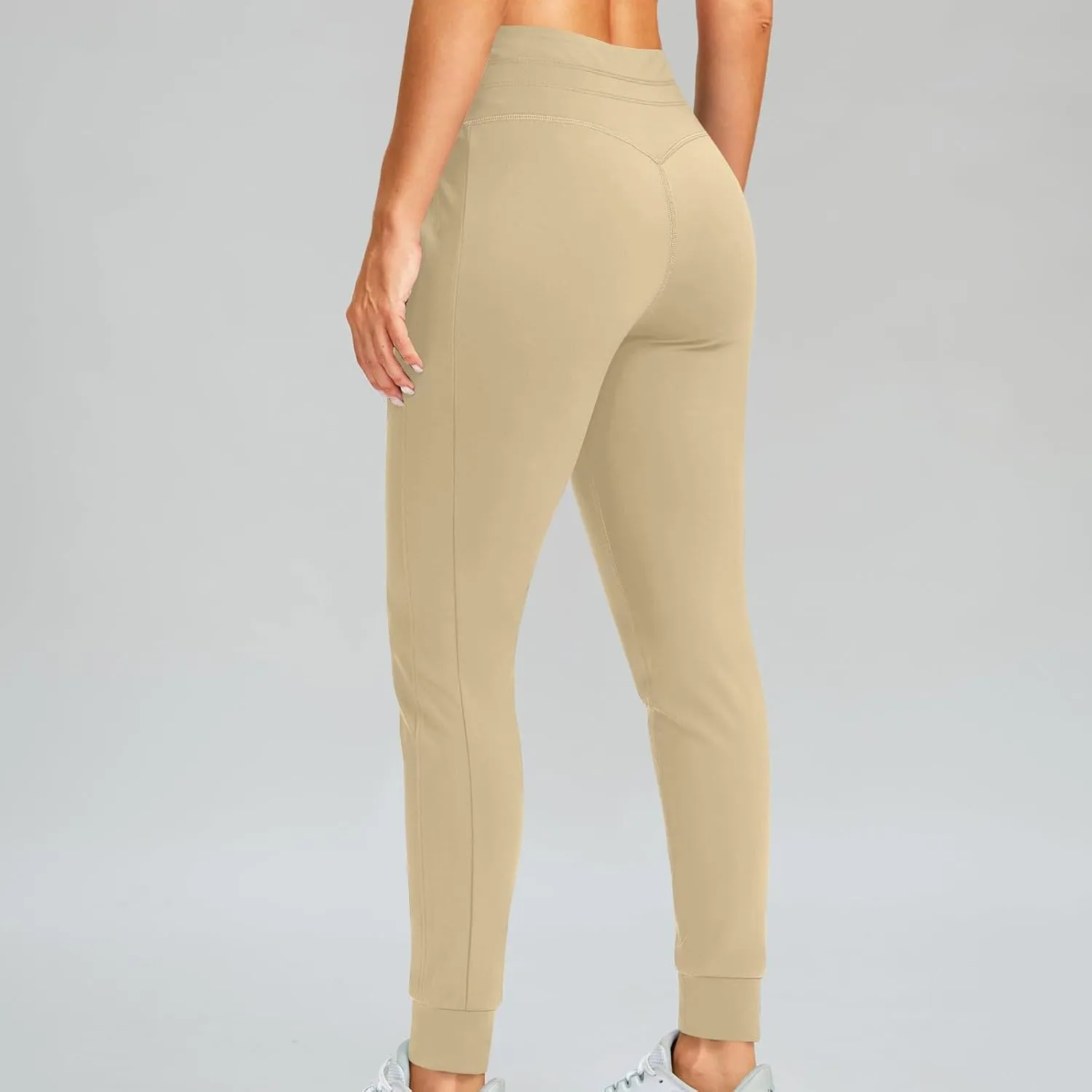 Gumipy Womens Joggers with Pockets Drawstring High Waisted Stretchy Sweatpants Soft Comfy Yoga Pants Tapered Lounge Pants