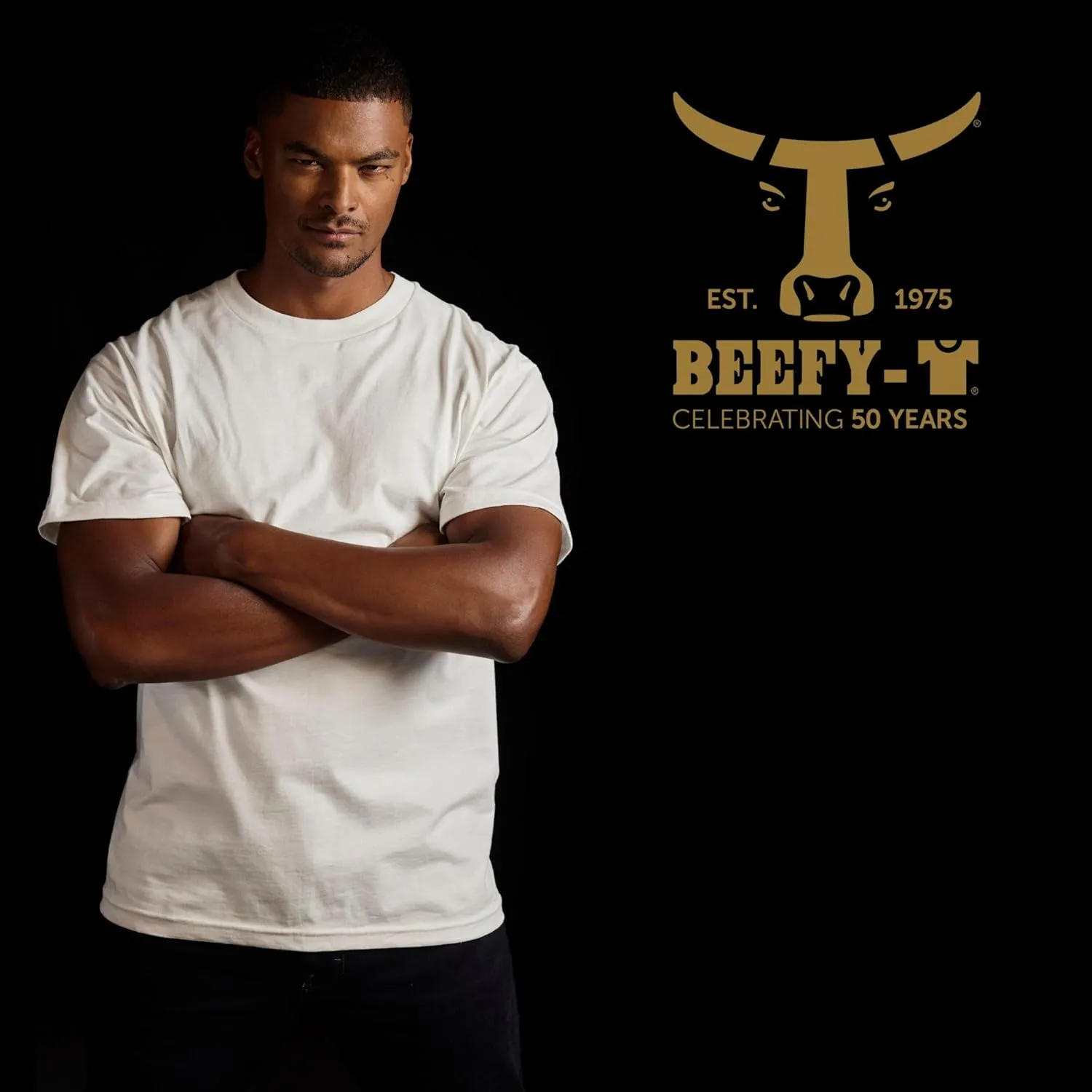 Hanes Men's Beefy-t T-Shirt, Heavyweight Cotton Tee, 1 Or 2 Pack, Big & Tall