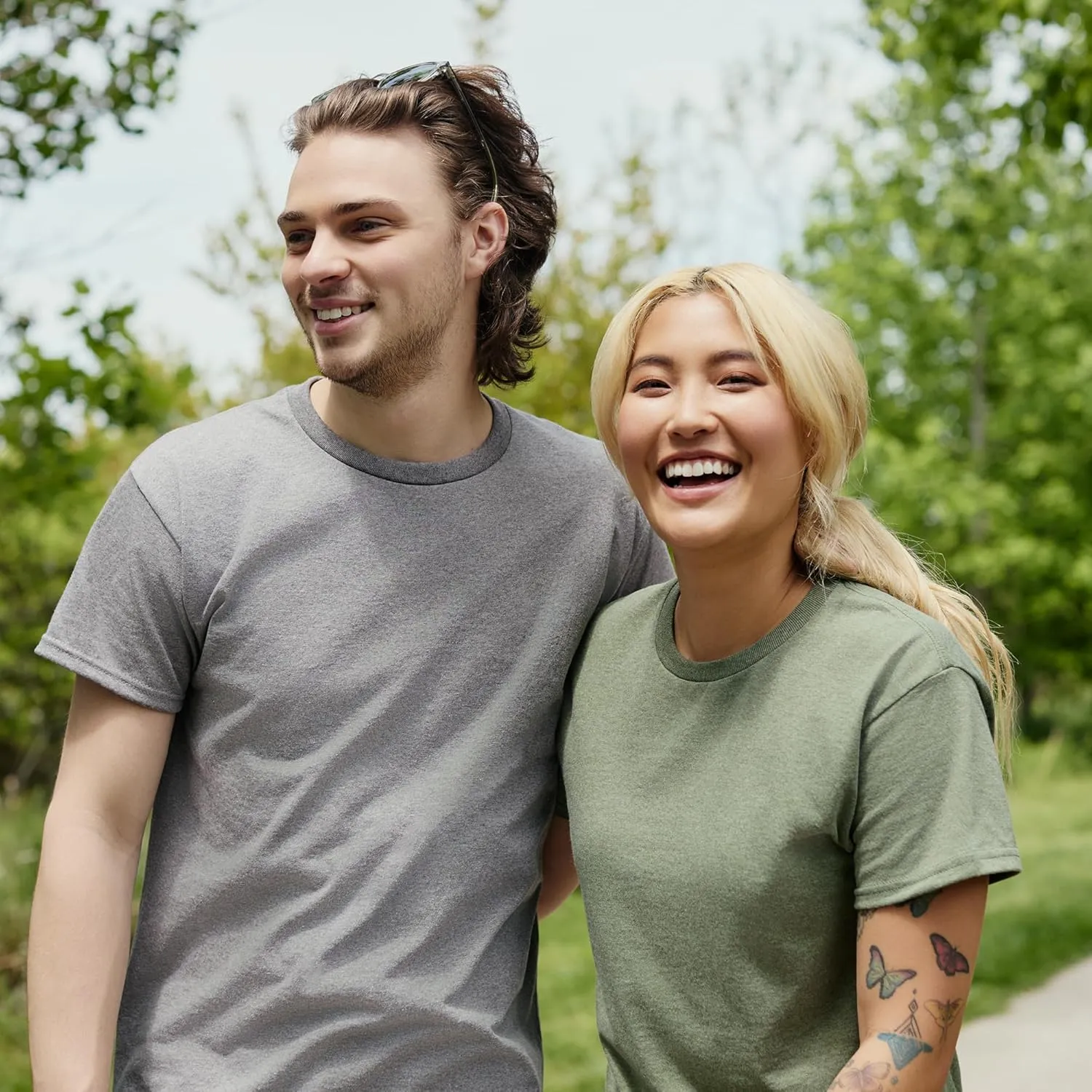 Hanes Men's Beefy-t T-Shirt, Heavyweight Cotton Tee, 1 Or 2 Pack, Big & Tall