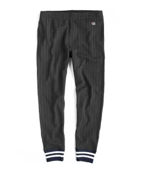 Italian Wool Chalk Stripe Sweatpant