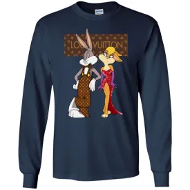 Louis Vuitton Rabbit Love Family T-shirt Men Long Sleeve Shirt