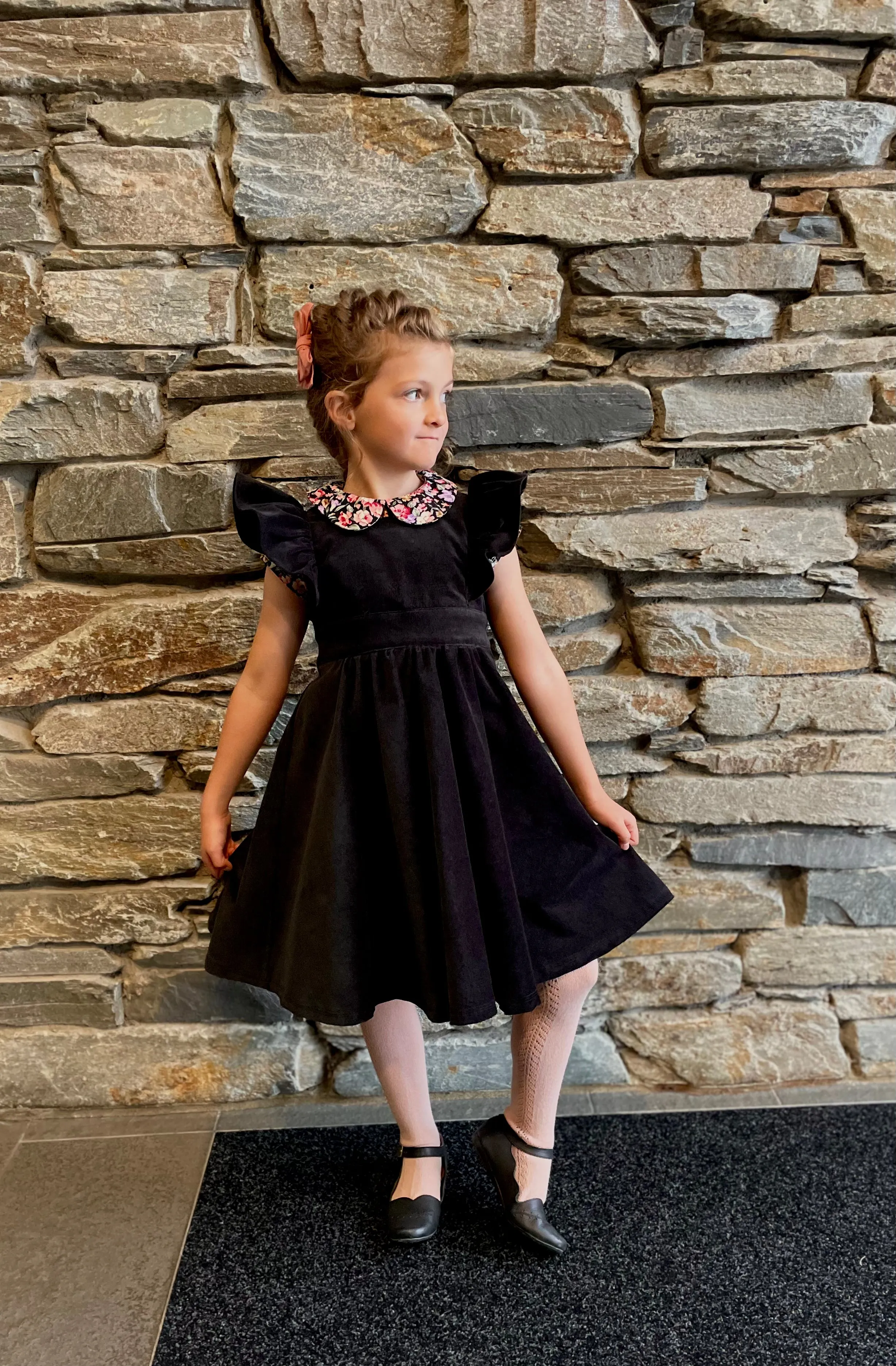 Magnolia Dress, in Fine Rail Corduroy | RTS
