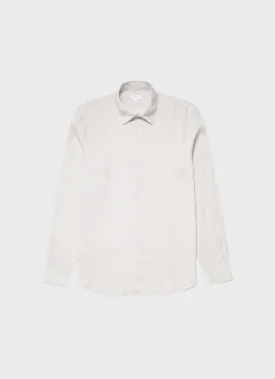Men's Linen Shirt in Oatmeal Melange