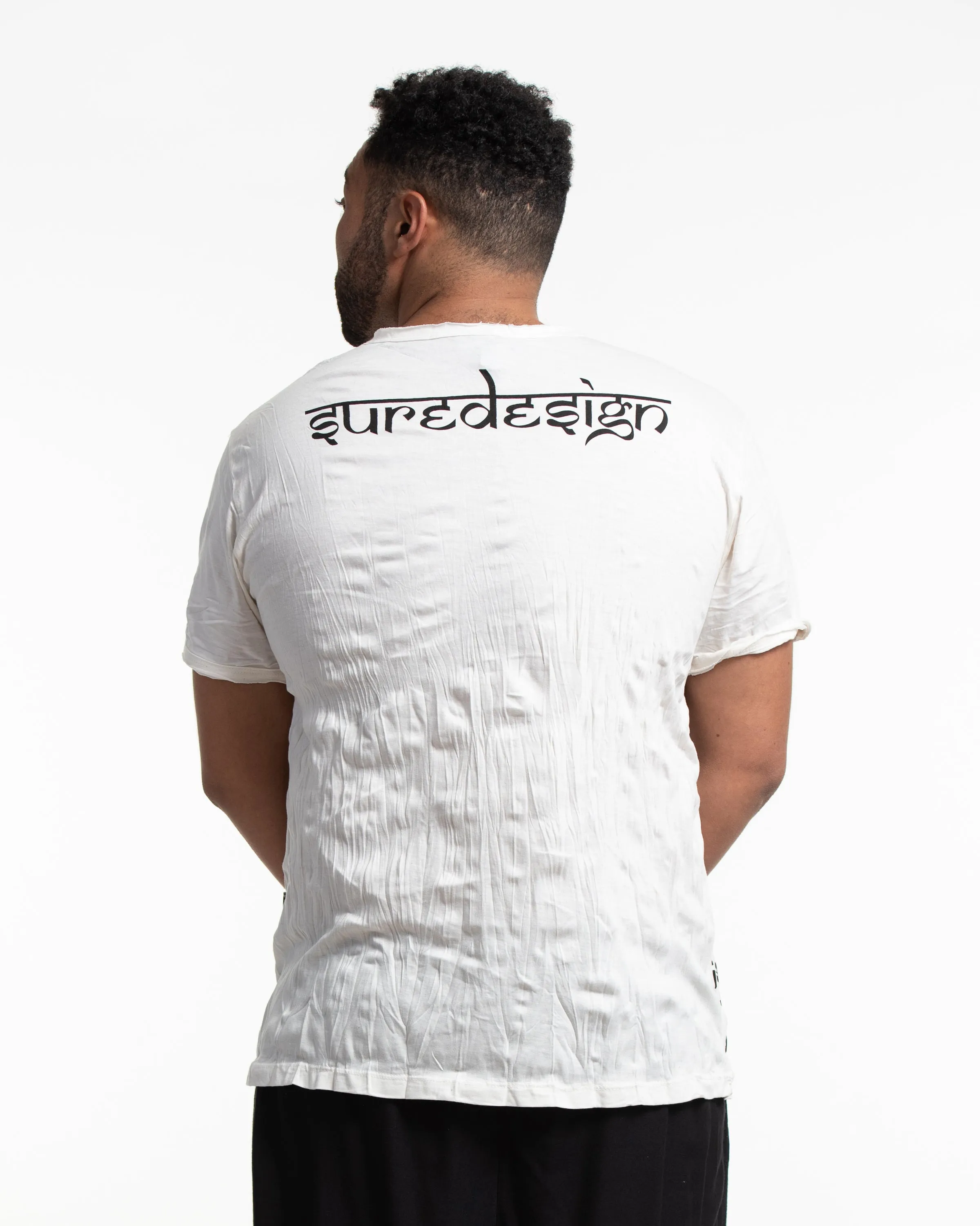 Mens Tribal Masks T-Shirt in White