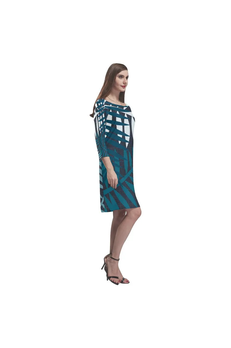 Moonlit Leaves Rhea Loose Round Neck Dress