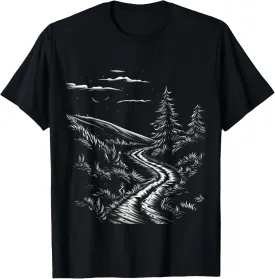 Mountain downhill landscape T-Shirt