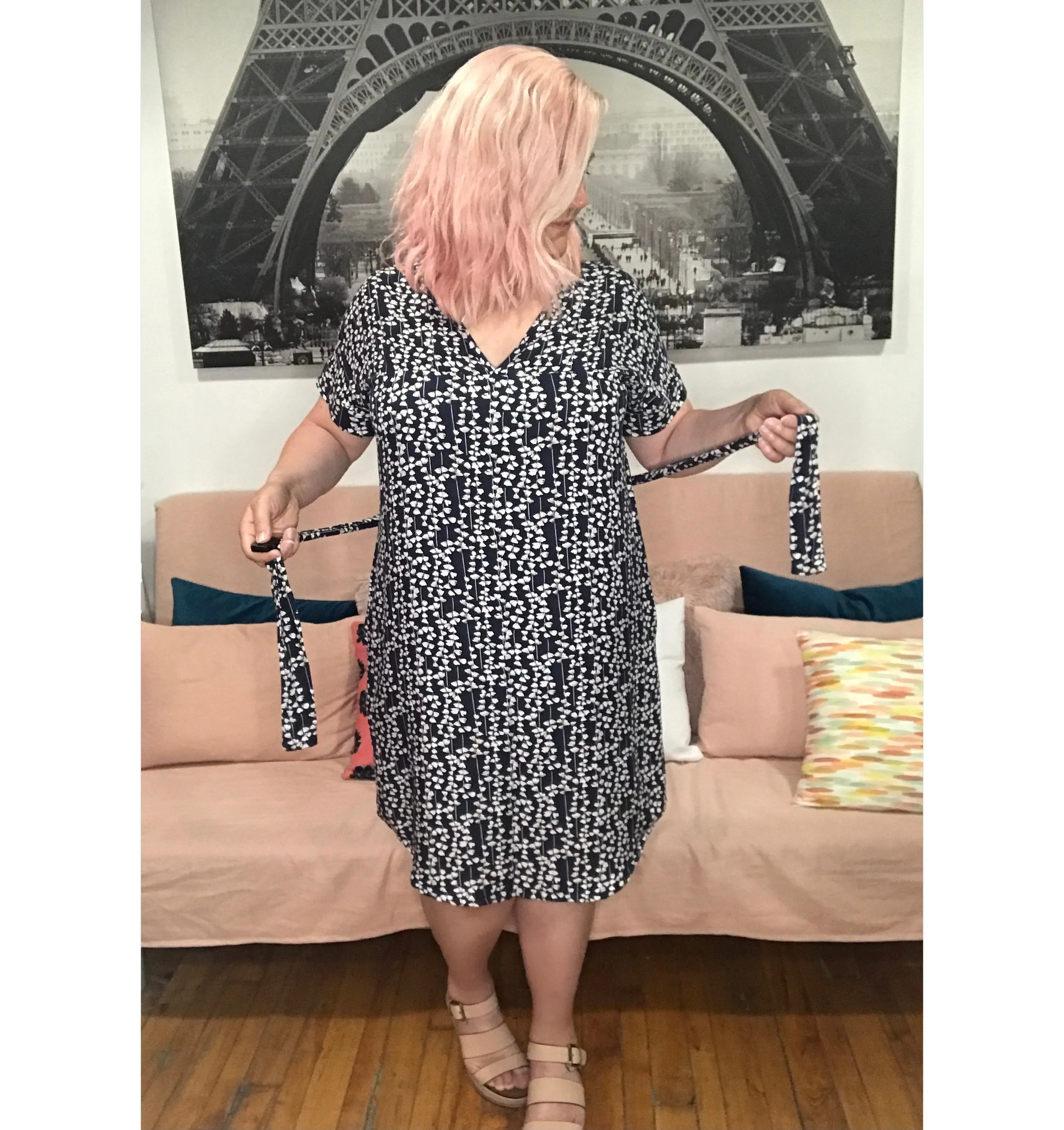 Olivia Dress - Happy Floral - Blue - Sale