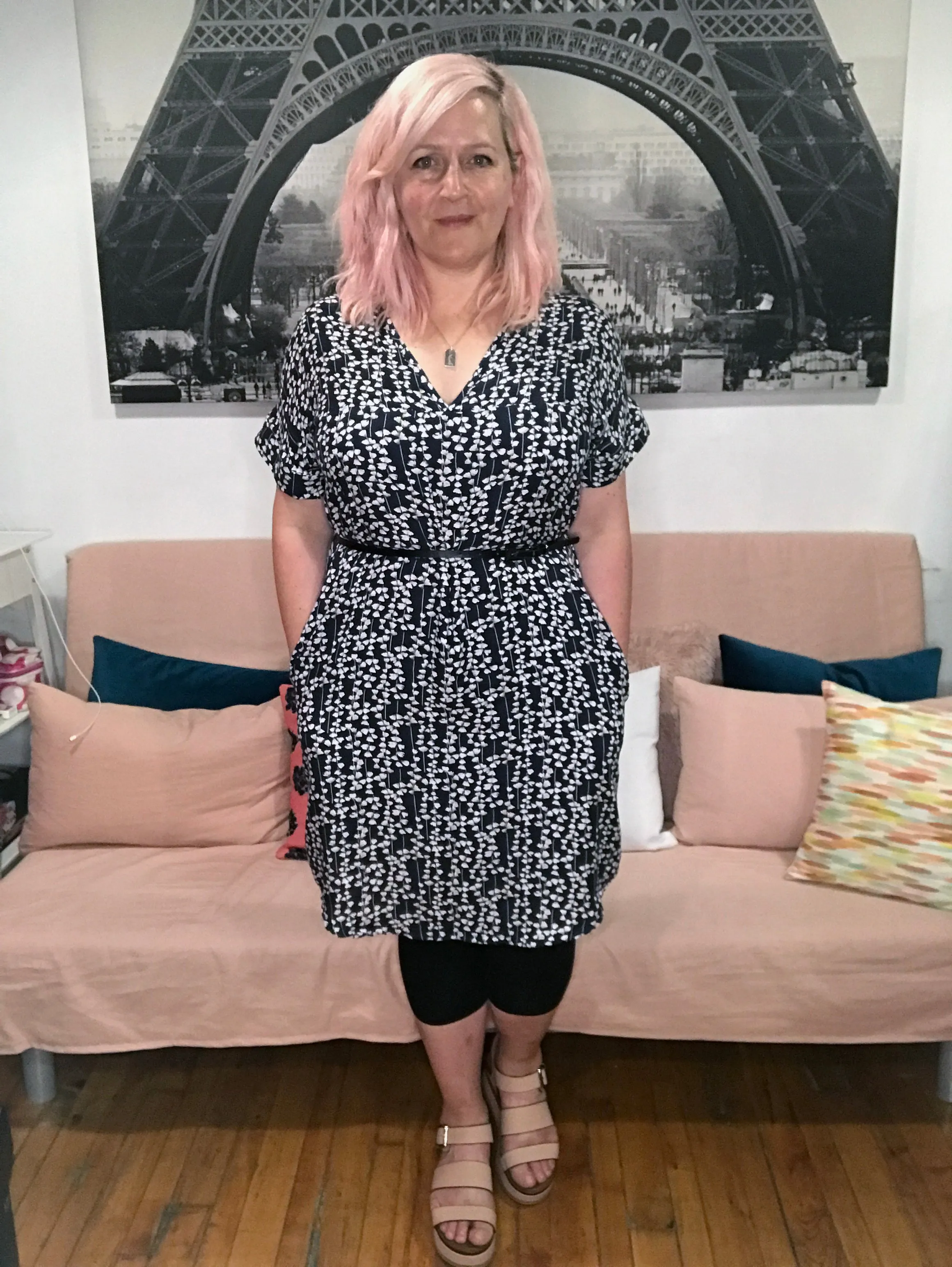 Olivia Dress - Happy Floral - Blue - Sale