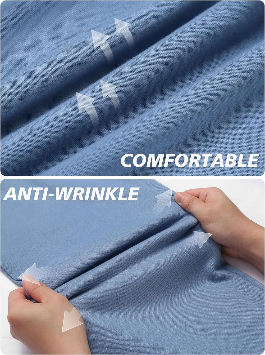 PINSPARK Men's Sweatpants Open Bottom Flared Sweatpants Elastic Waist Fleece Cotton Pants Baggy Warm Sweat Pants with Pockets