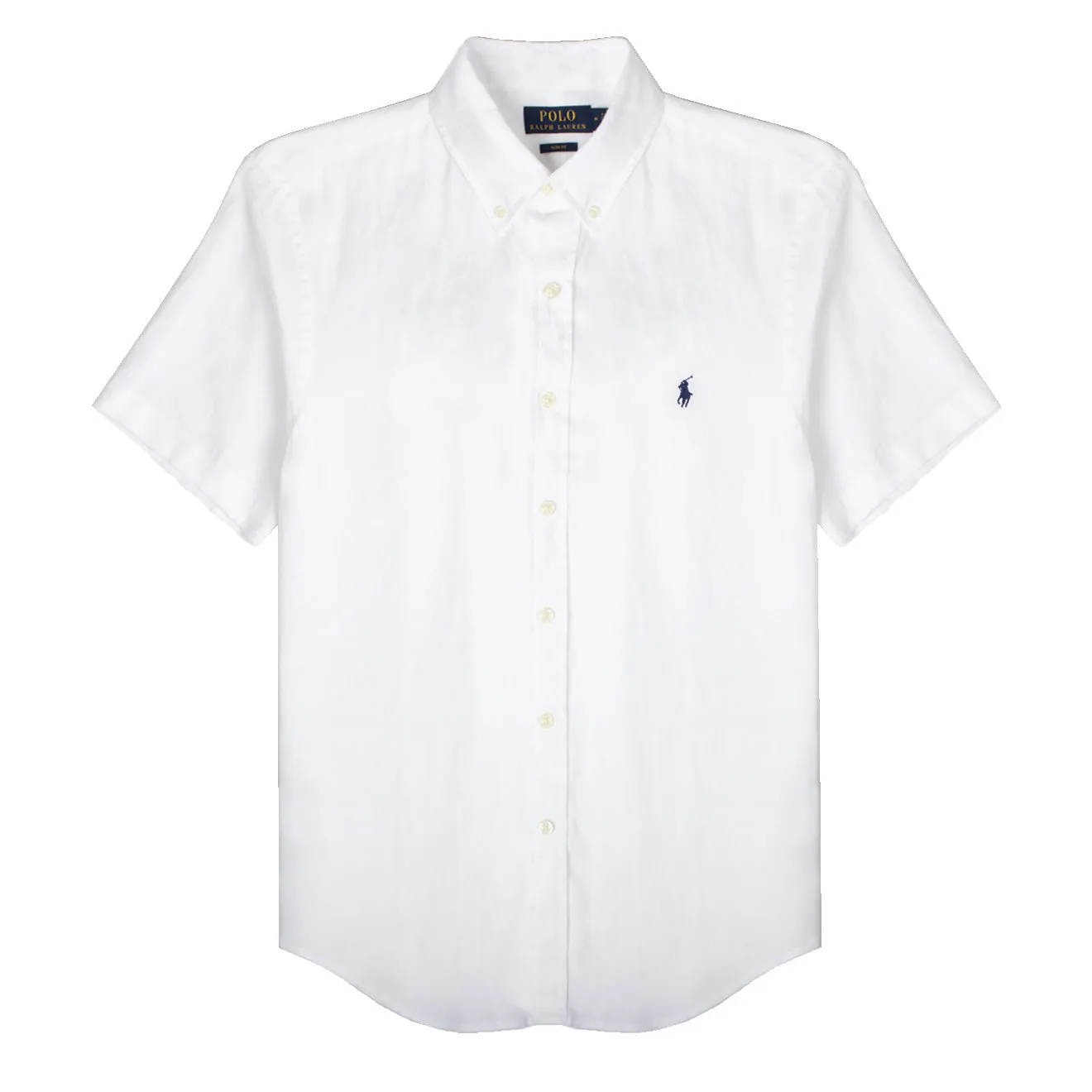 Polo Ralph Lauren Slim Fit S/S Linen Shirt White