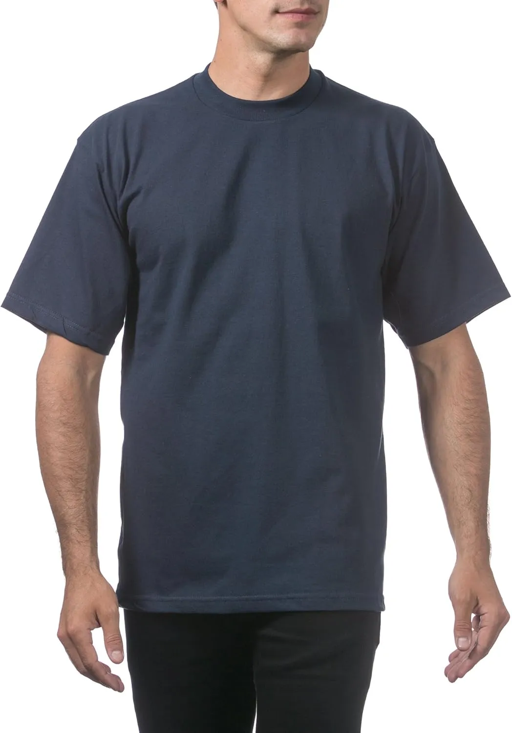 Pro Club Men's 6-Pack Heavyweight Cotton Short Sleeve Crew Neck T-Shirt