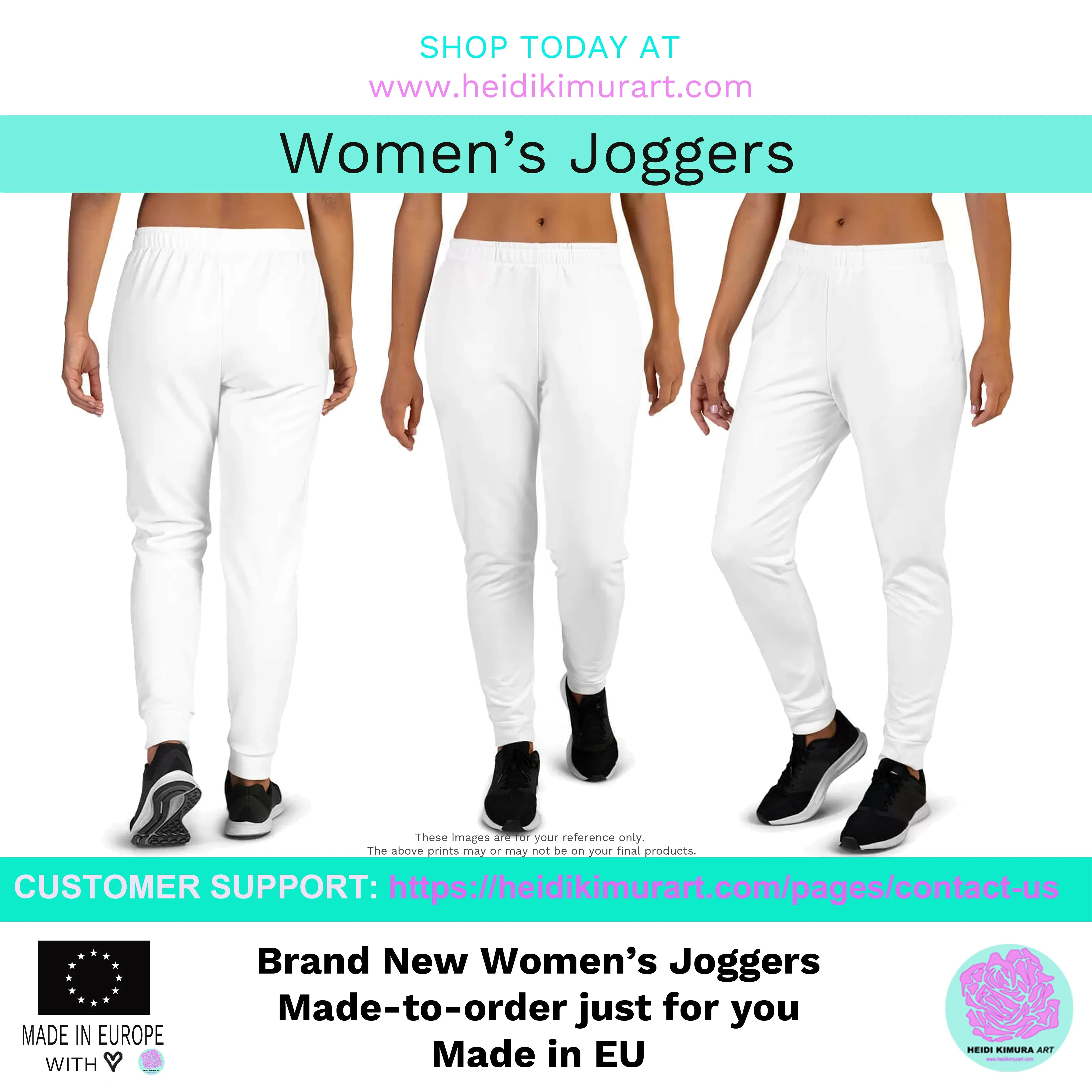 Purple Abstract Women's Joggers, Best Purple Slim Fit Sweatpants For Women-Made in EU/MX