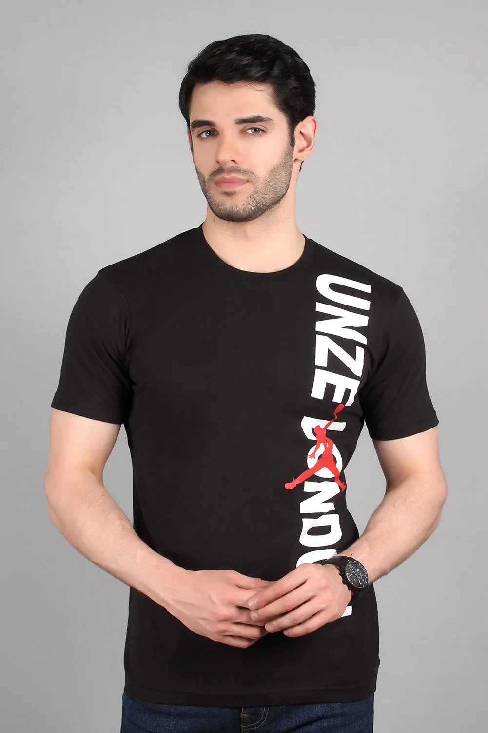 "VANIES" Casual Graphic Crew Neck T Shirt