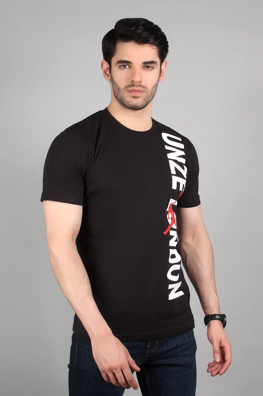 "VANIES" Casual Graphic Crew Neck T Shirt