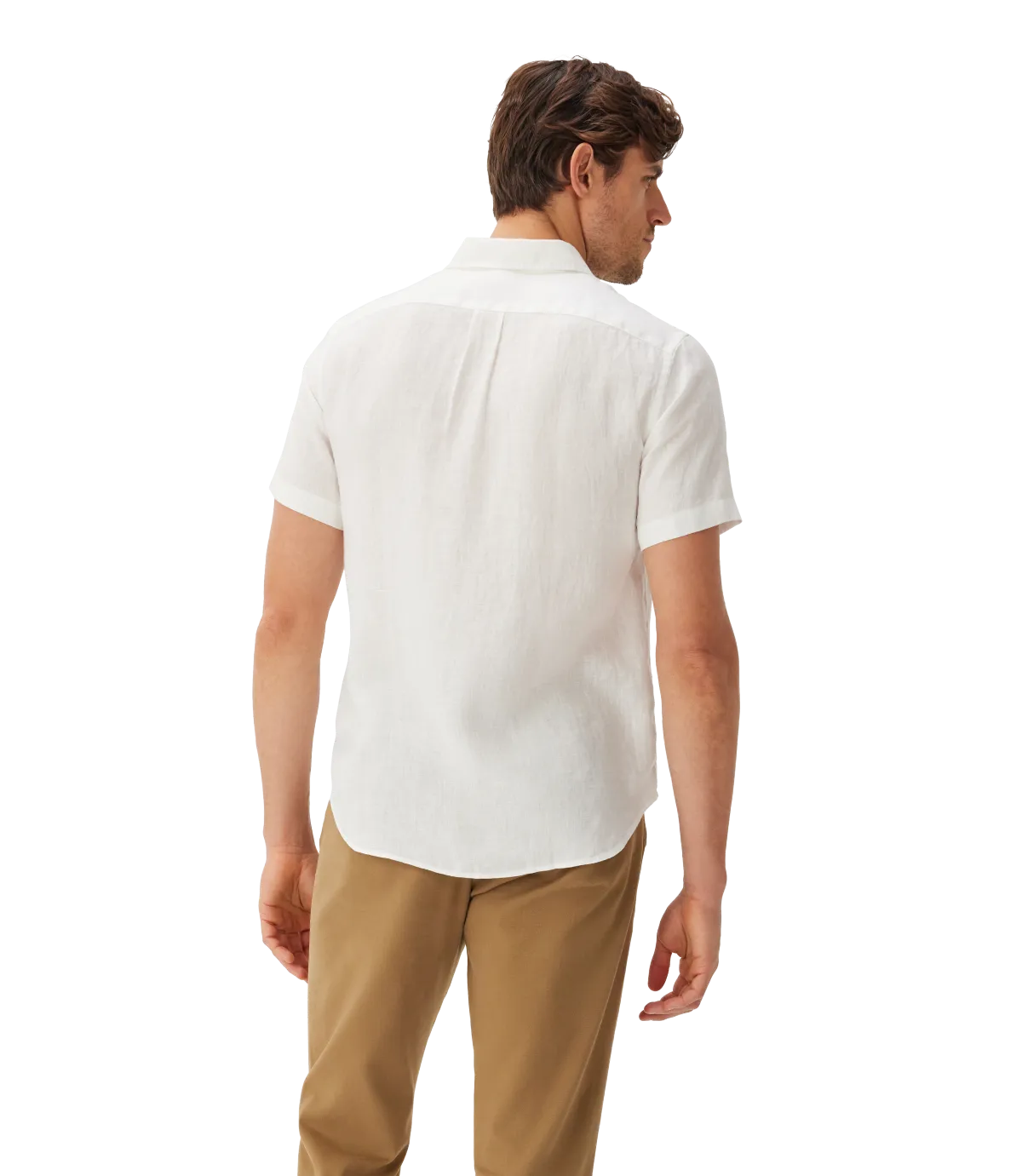 R.M.Williams - Regular Shirt - Linen - Short Sleeve - White