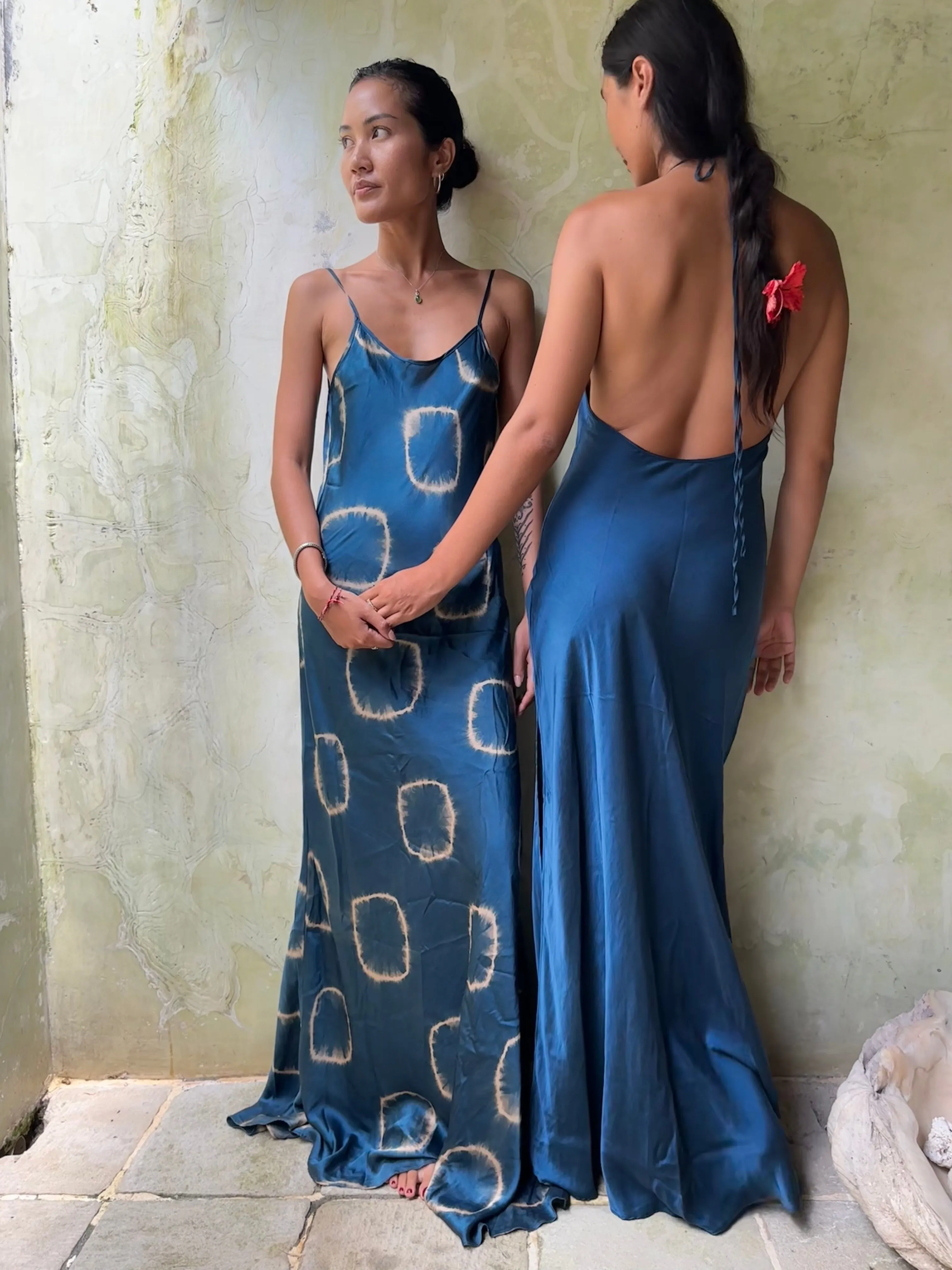Scarlette Silk Dress - Indigo Circle
