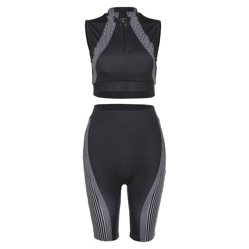 Seamless Patchwork Yoga Set Women Gym Clothes Bra Crop Top And