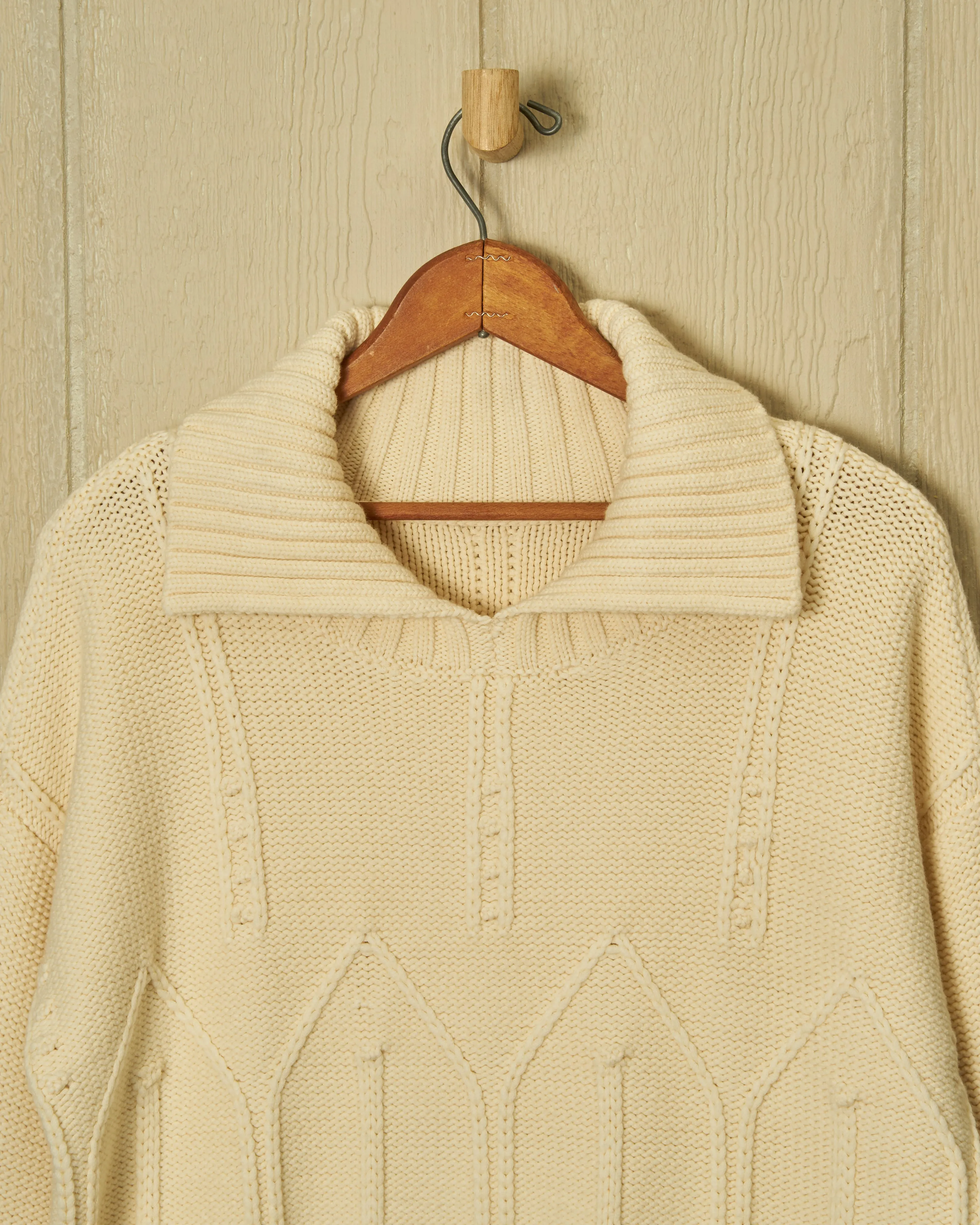 Shoreline Sweater in Egret
