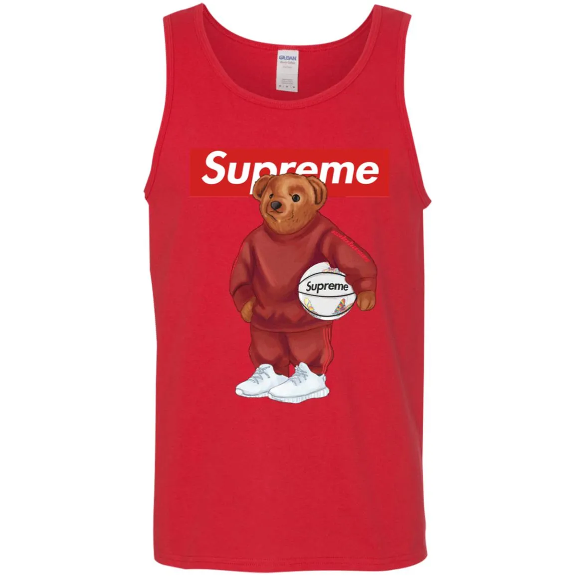 Supreme Bear Sport T-shirt Men Cotton Tank
