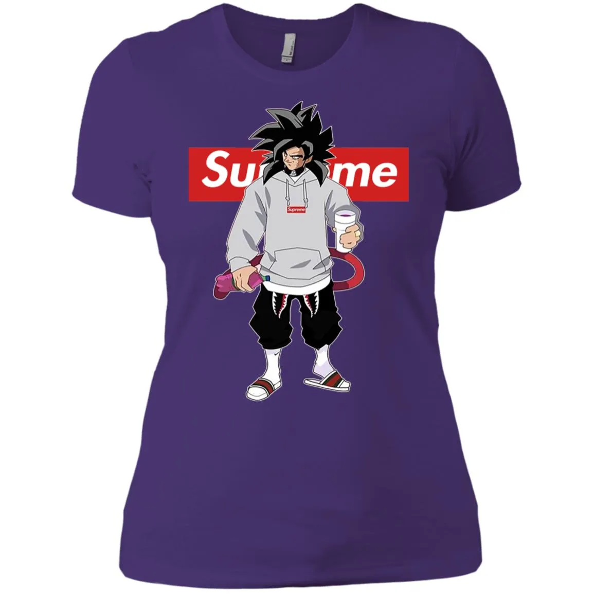 Supreme Dragon Ball Goku Best T-shirt Women Cotton T-Shirt