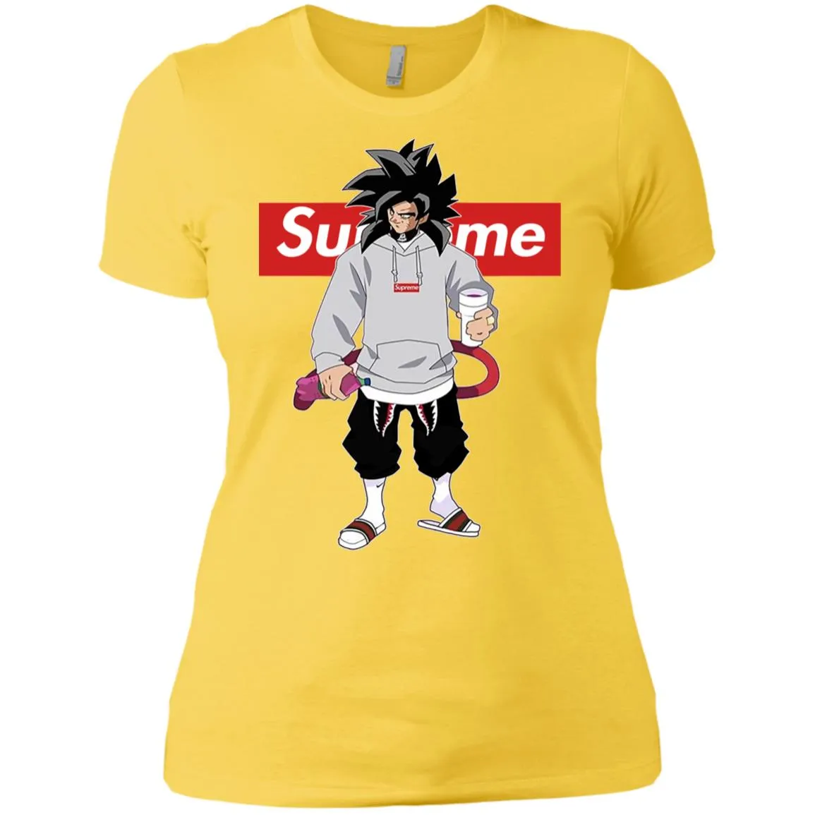 Supreme Dragon Ball Goku Best T-shirt Women Cotton T-Shirt