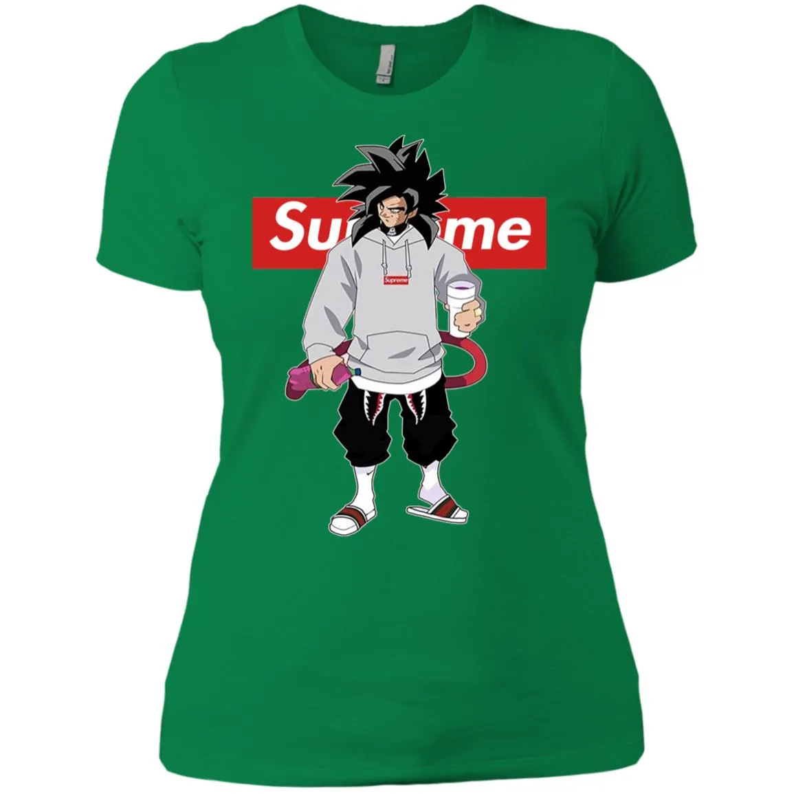 Supreme Dragon Ball Goku Best T-shirt Women Cotton T-Shirt