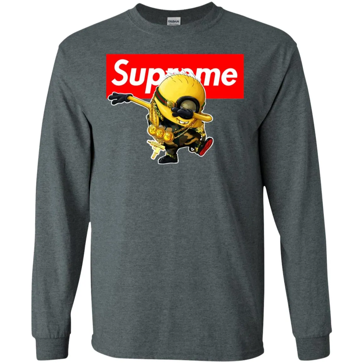 Supreme Minion T-shirt Trending Men Long Sleeve Shirt