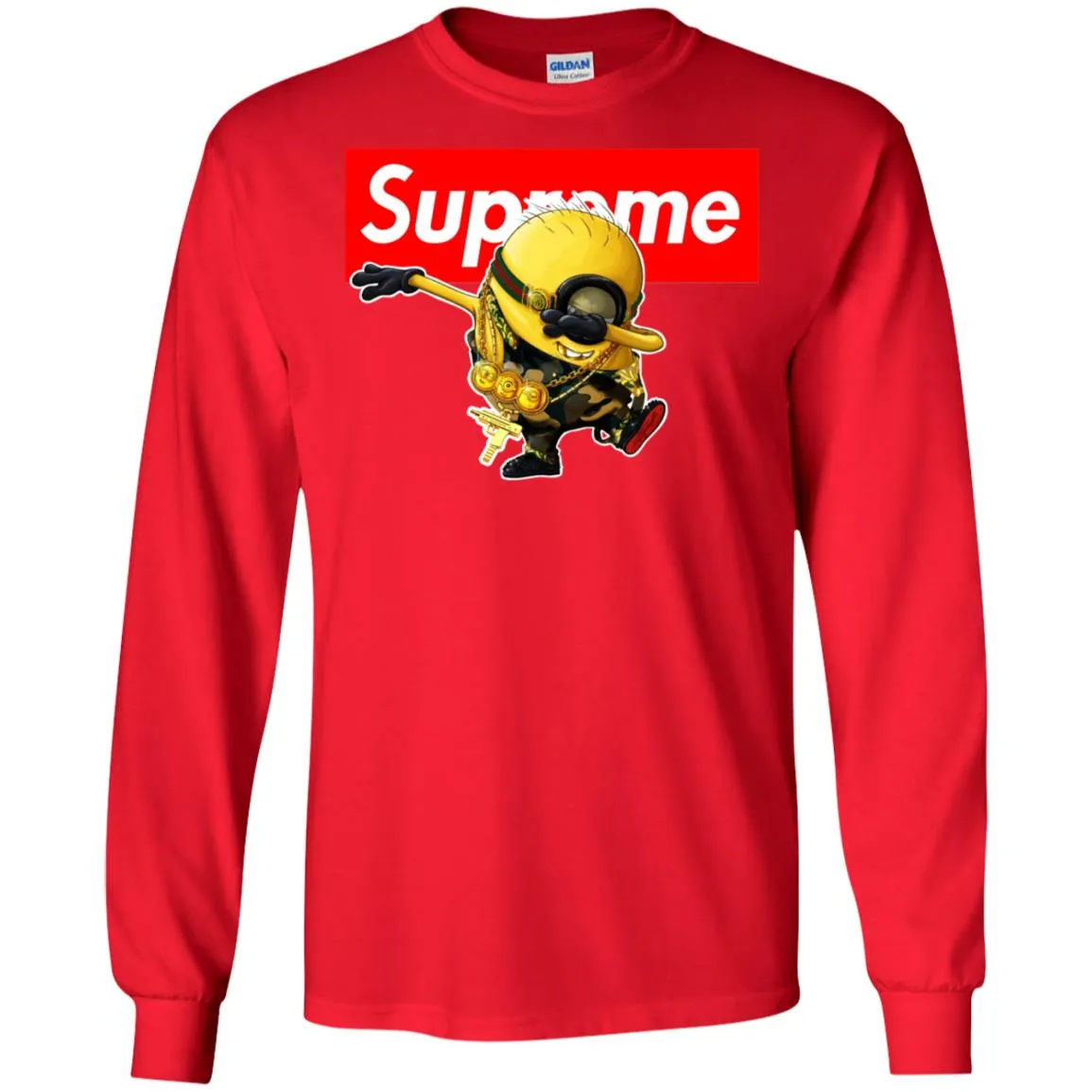 Supreme Minion T-shirt Trending Men Long Sleeve Shirt