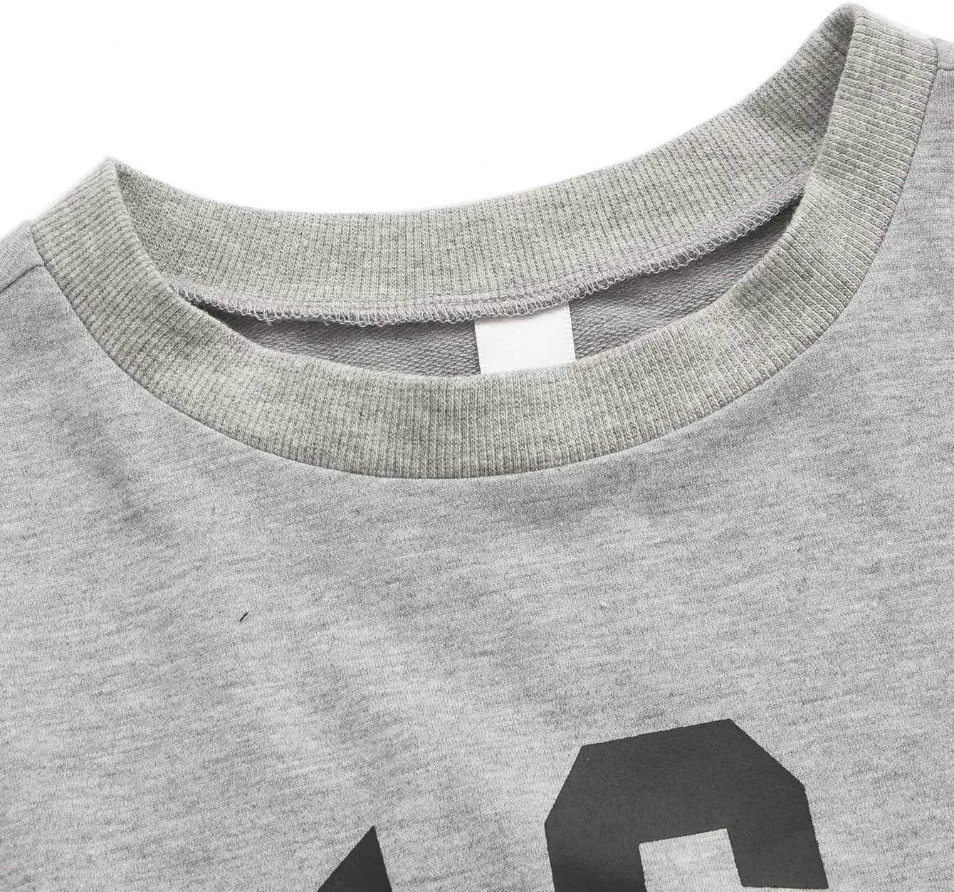 SweatyRocks Women's Crop Top Letter Printed Sweatshirt Hoodie