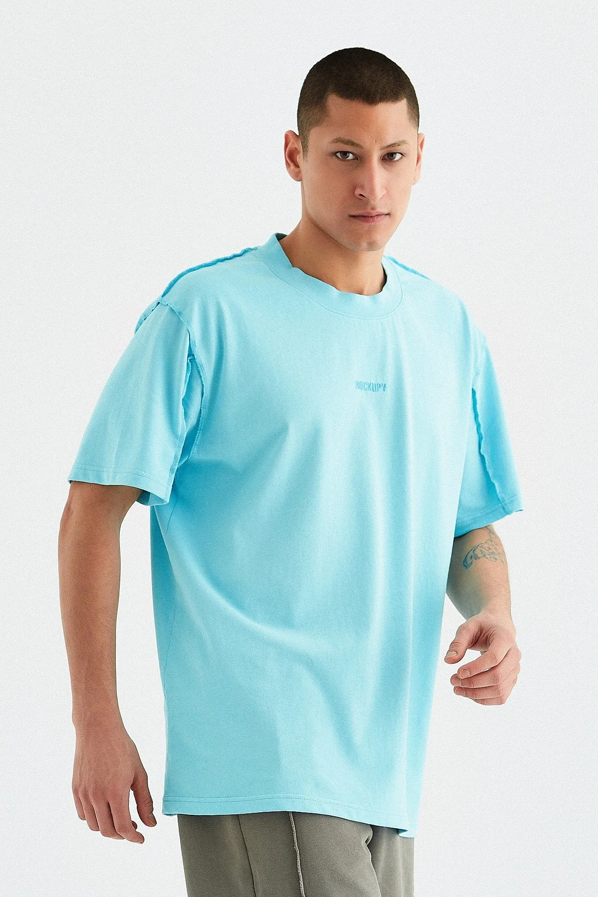 T-Shirt für Herren Lukas in Blau