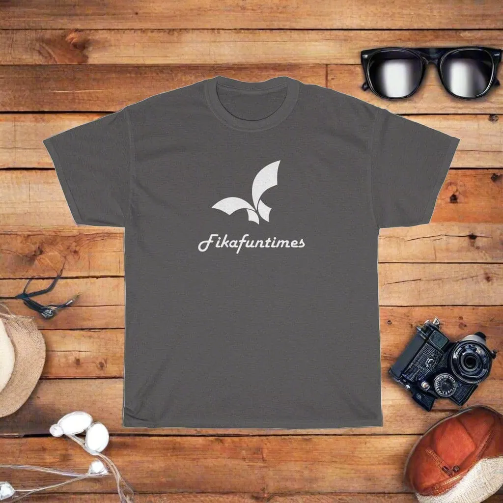 Unisex Fikafuntimes Logo Print 100% Cotton Round Neck T-Shirt