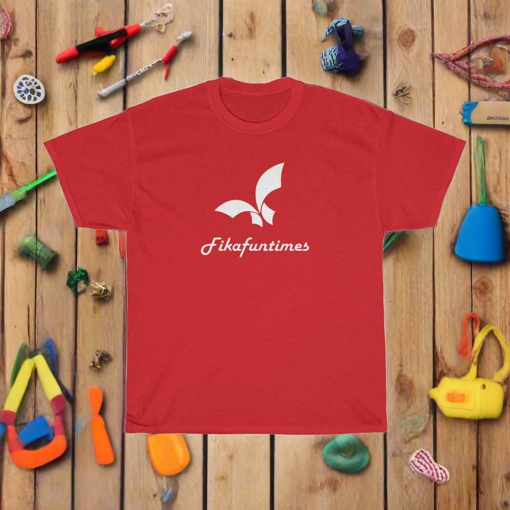 Unisex Fikafuntimes Logo Print 100% Cotton Round Neck T-Shirt