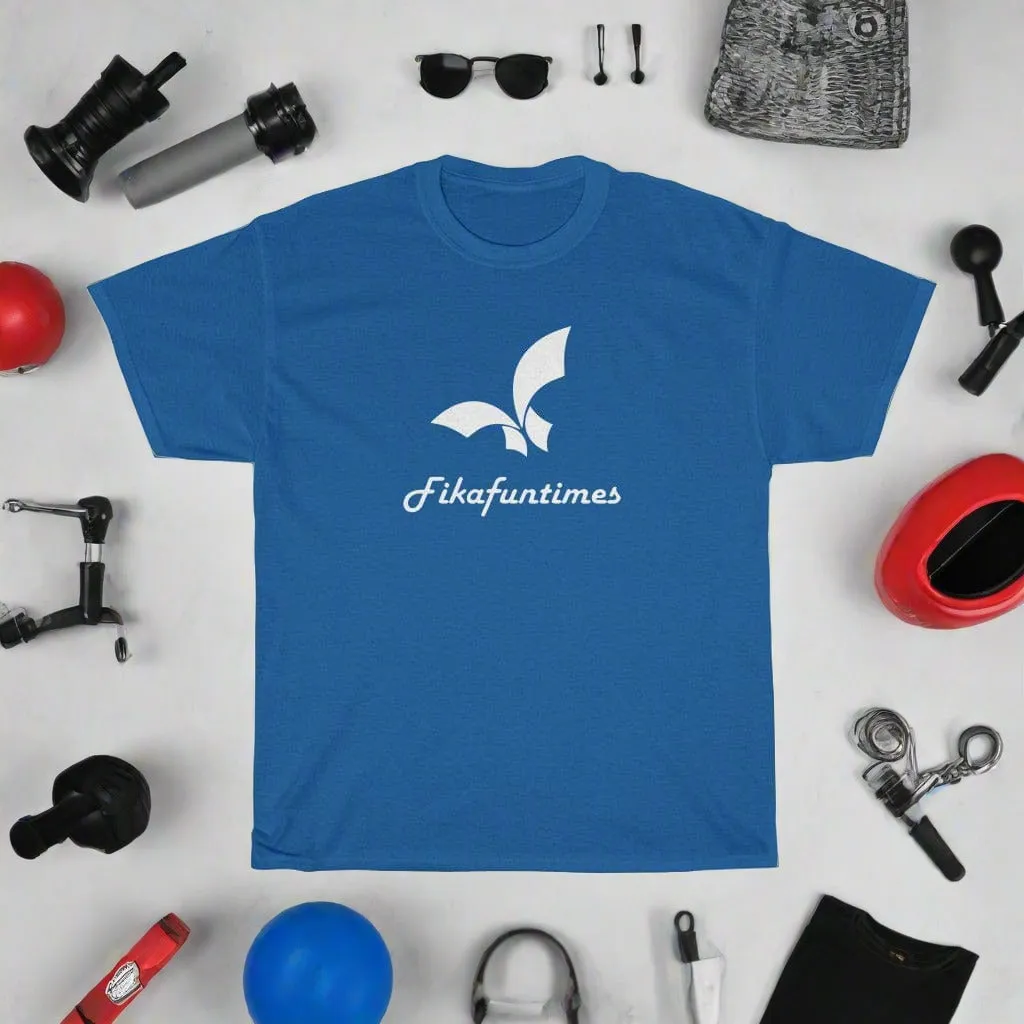 Unisex Fikafuntimes Logo Print 100% Cotton Round Neck T-Shirt